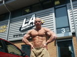 Mark Cameron outside LA Muscle UK